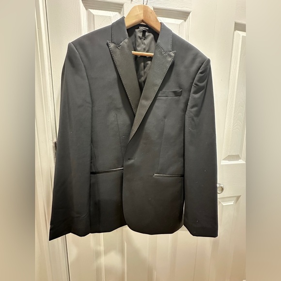 Express Elegant Black Tuxedo Jacket - Picture 7 of 8